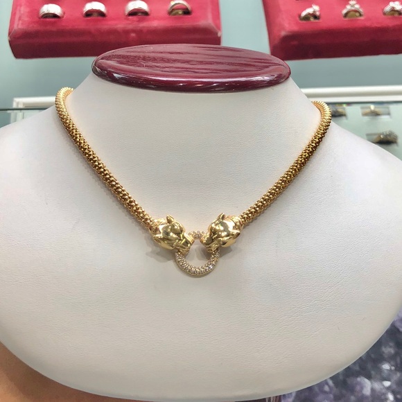 Cartier style panther necklace - Picture 3 of 3